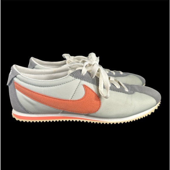 Nike Shoes - Nike Cortez Gray & Orange Swoosh Size: 8.5